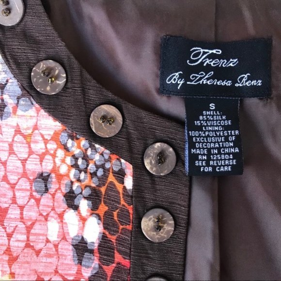 Trenz by Theresa Dressy Floral Silk Blend Blazer - Picture 2 of 6